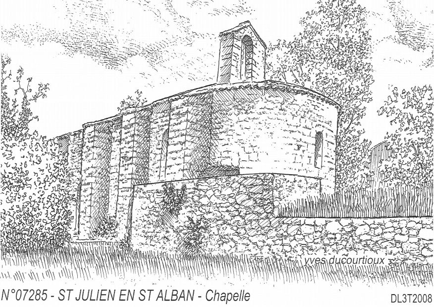 N 07285 - ST JULIEN EN ST ALBAN - chapelle